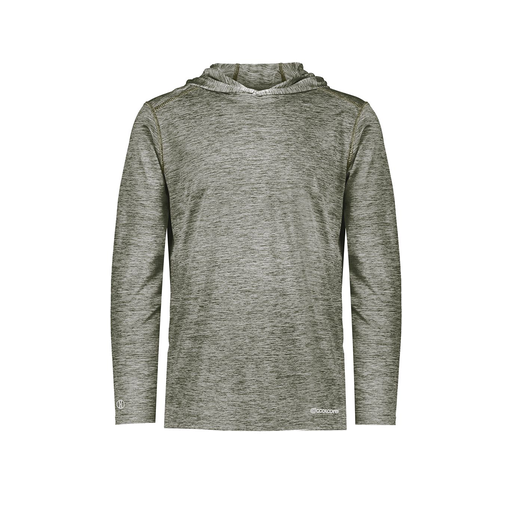 [FOLHCGGY-AS-LOGO1] Decker Men's Charge Hoodie (Adult S, Gray, Logo 1)