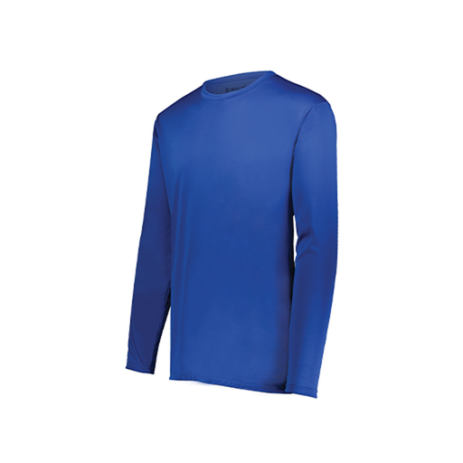 [222822.060.XS-LOGO2] Men's LS Smooth Sport Shirt (Adult XS, Royal, Logo 2)