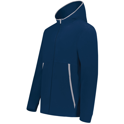 [6858.065.XS-LOGO3] Men's Chill Full Zip Fleece (Adult XS, Navy, Logo 3)