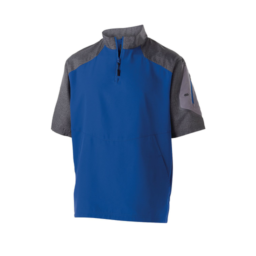 [229545.H02.XS-LOGO2] Men's Raider SS Pullover (Adult XS, Royal, Logo 2)