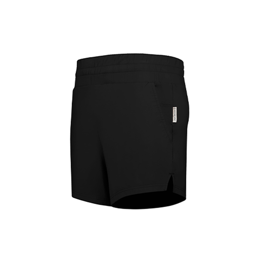 [225705.080.XS-LOGO5] LADIES VENTURA SOFT KNIT SHORTS (Female Adult XS, Black, Logo 5)